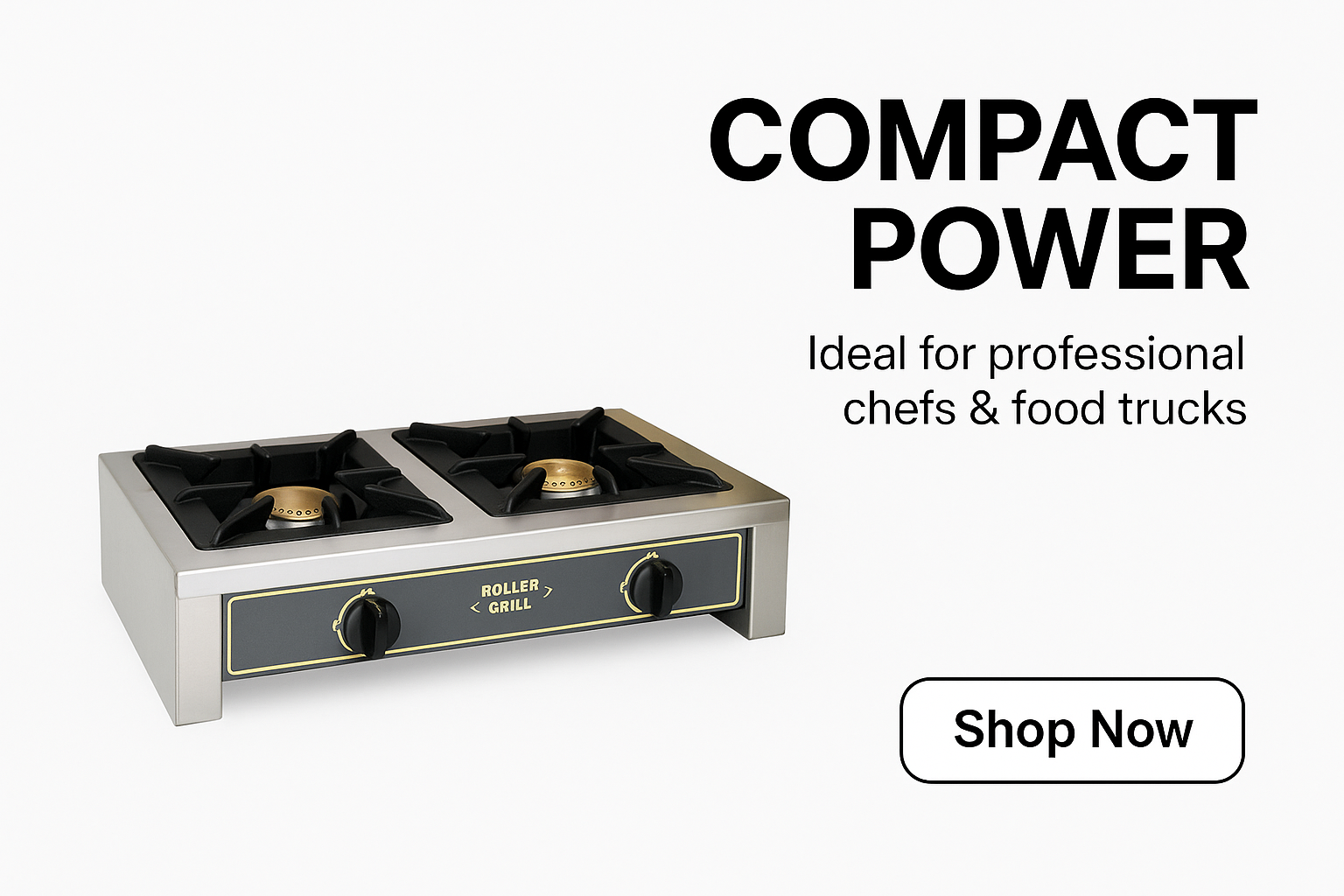 Roller Grill GAR 14 double burner gas stove